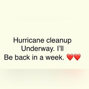 Cleaning up and helping neighbors cleanup as well.